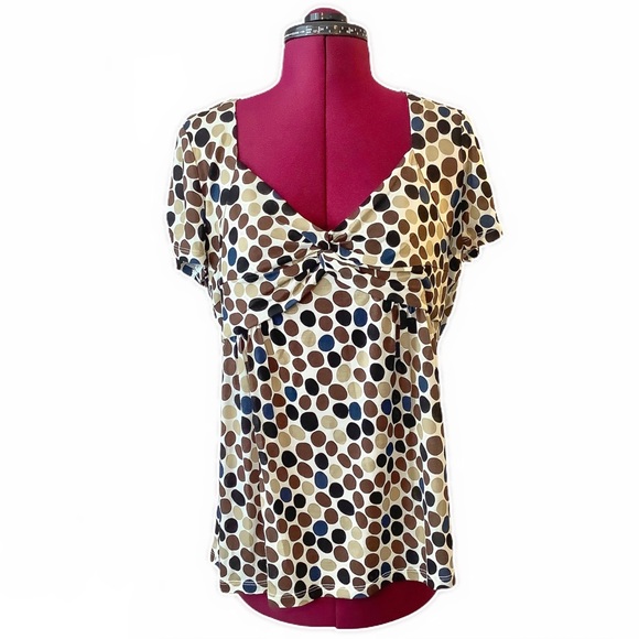 🏷NWT MICHAEL BY MICHAEL KORS Polka Dot Top - Picture 2 of 8